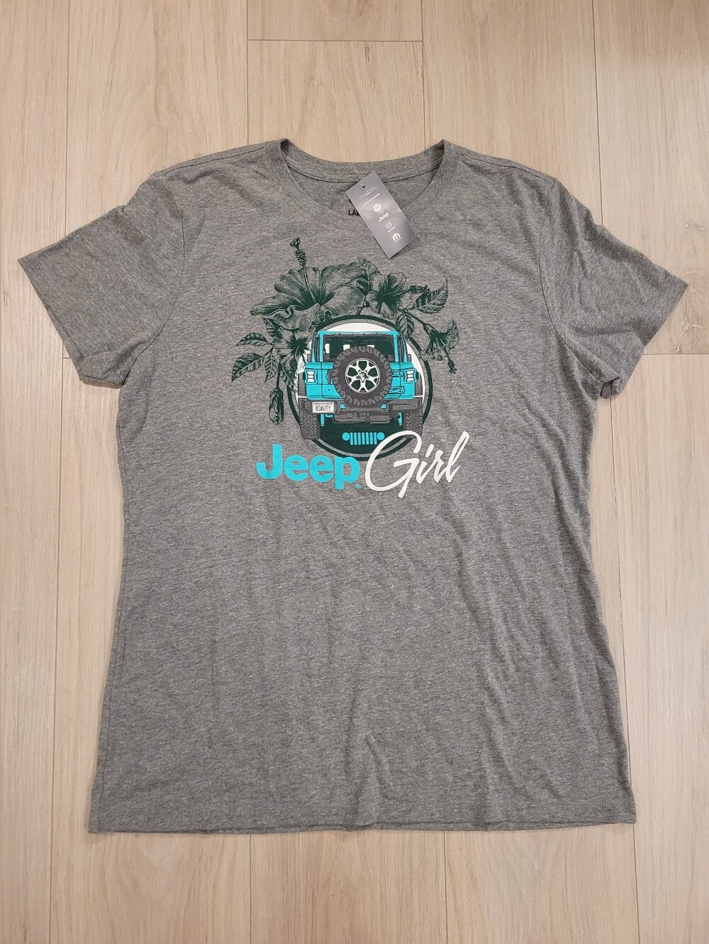 NWT JEEP | Girl Graphic Short Sleeve T-Shirt | Sz. XXL